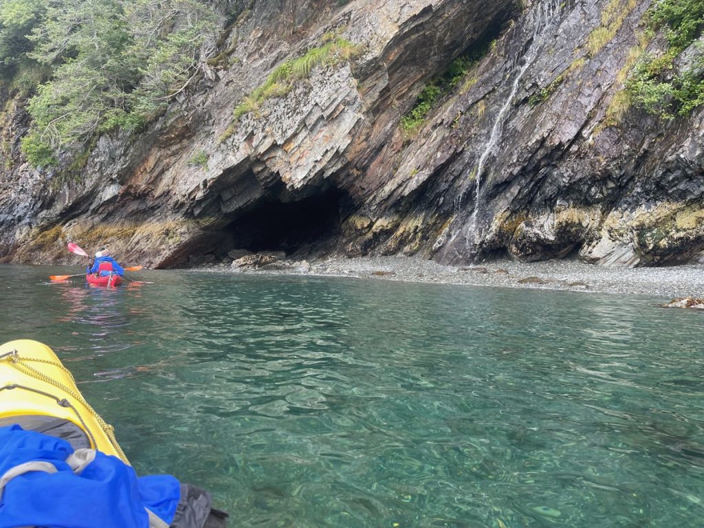 Sea cave approach