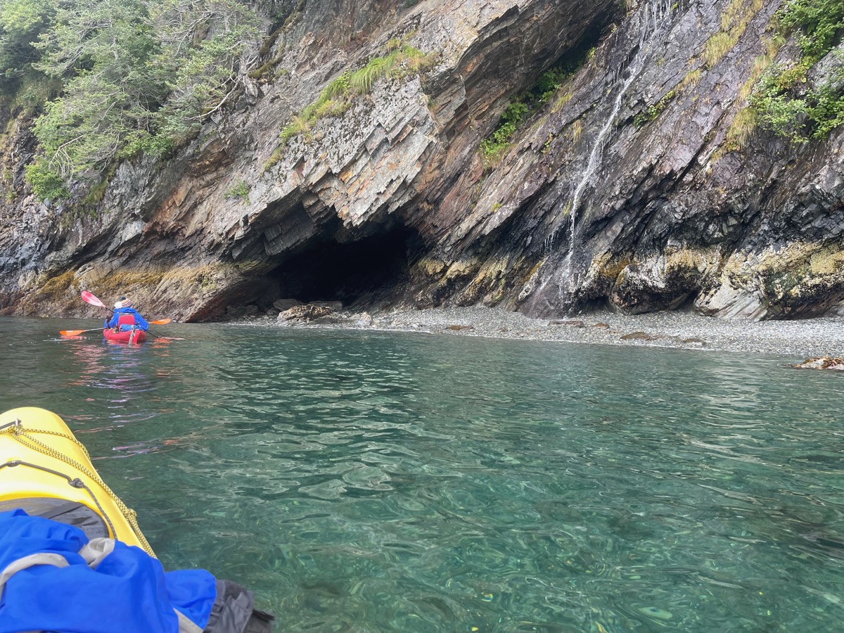 Sea cave approach